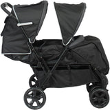 Poussette Double BAMBISOL - Toute équipée - Habillage pluie inclus - Pliage facile