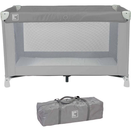 Lit parapluie BAMBISOL 120x60 cm - De la naissance a 36 mois - Matelas et sac de transport inclus