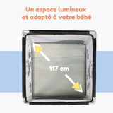 BAMBISOL - Parc Bébé Pliant 90 x 90cm - Espace de Jeux, Sac de Transport