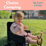Rehausseur de chaise - BAMBISOL - 6/35 mois - Evolutif en chaise enfant 3/5 ans - Pliable - Noir