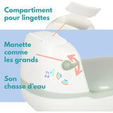 Mini toilettes pour bébé - BAMBISOL - Ourson - Vert Amande