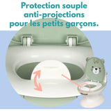 Mini toilettes pour bébé - BAMBISOL - Ourson - Vert Amande