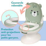 Mini toilettes pour bébé - BAMBISOL - Ourson - Vert Amande