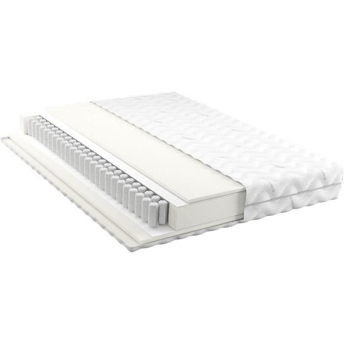 BAMBU- Matelas - 140 x 190 cm - Epaisseur 20 cm - RÈversible - Ressorts ensachÈs