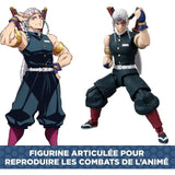 Figurine articulée Ultimate Legends HD -  BANDAI - Demon Slayer -  Uzui Tengen - 12 cm