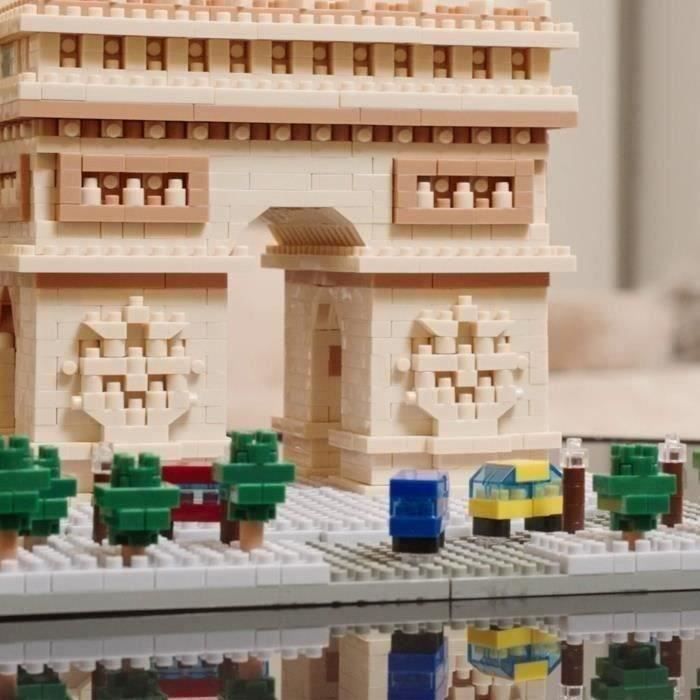 Mini-figurine en briques - BANDAI - NANOBLOCK - Arc de Triomphe Deluxe - 1560 pcs