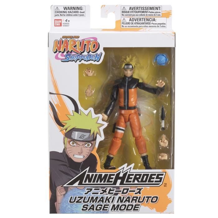 Figurine Naruto Mode Hermite - BANDAI Anime Heroes - 17 cm - 16 points d'articulation