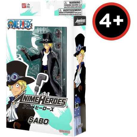 Figurine Anime Heroes - BANDAI - One Piece Sabo 17 cm - 16 points d'articulation
