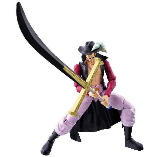 Figurine Anime Heroes articulée -  BANDAI - One Piece - Dracule Mihawk oeil de Faucon - 17 cm