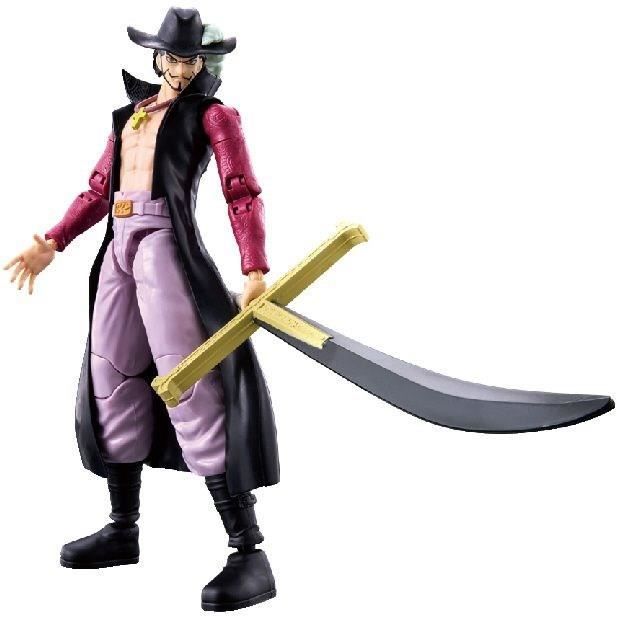 Figurine Anime Heroes articulée -  BANDAI - One Piece - Dracule Mihawk oeil de Faucon - 17 cm