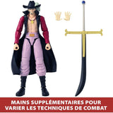 Figurine Anime Heroes articulée -  BANDAI - One Piece - Dracule Mihawk oeil de Faucon - 17 cm
