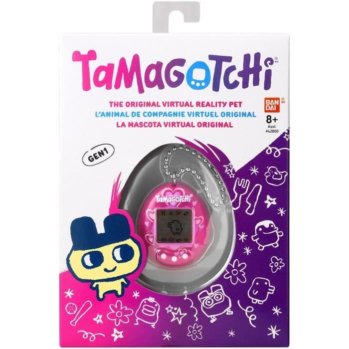 BANDAI - Tamagotchi - Tamagotchi original - Lots of love - animal Èlectronique virtuel avec Ècran couleur, 3 boutons et jeux -