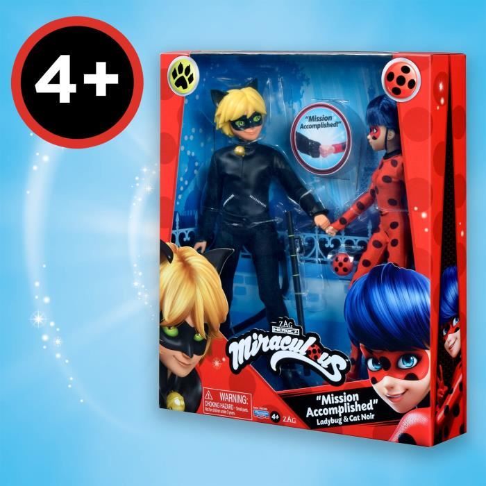 Pack de 2 PoupÈes mannequin 26 cm Miraculous Ladybug - Revivez les aventures de Ladybug et Chat Noir