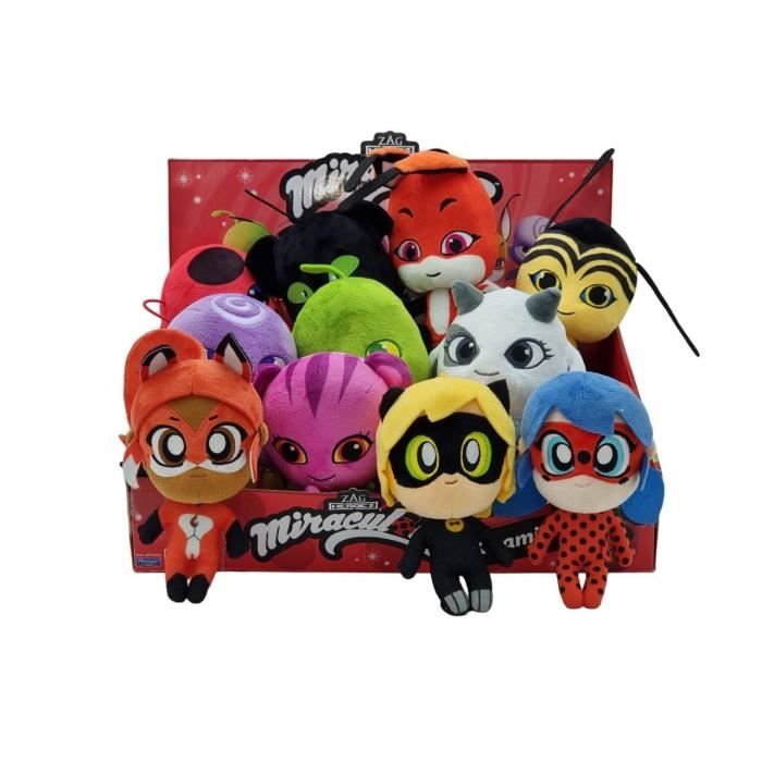 BANDAI Miraculous Ladybug - Peluche 15 cm : Plagg