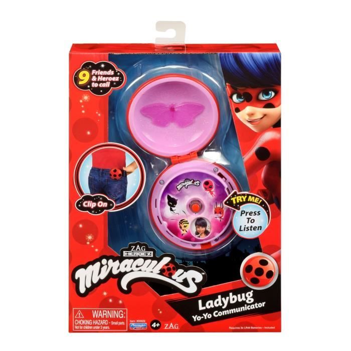 Téléphone Magique Ladybug - BANDAI - Miraculous - 30 phrases - Enfant 4 ans - Rose Violet