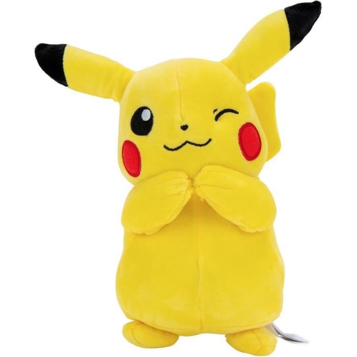 Plush - BANDAI - PIKACHU - 20CM - Yellow - For children from 2 years old