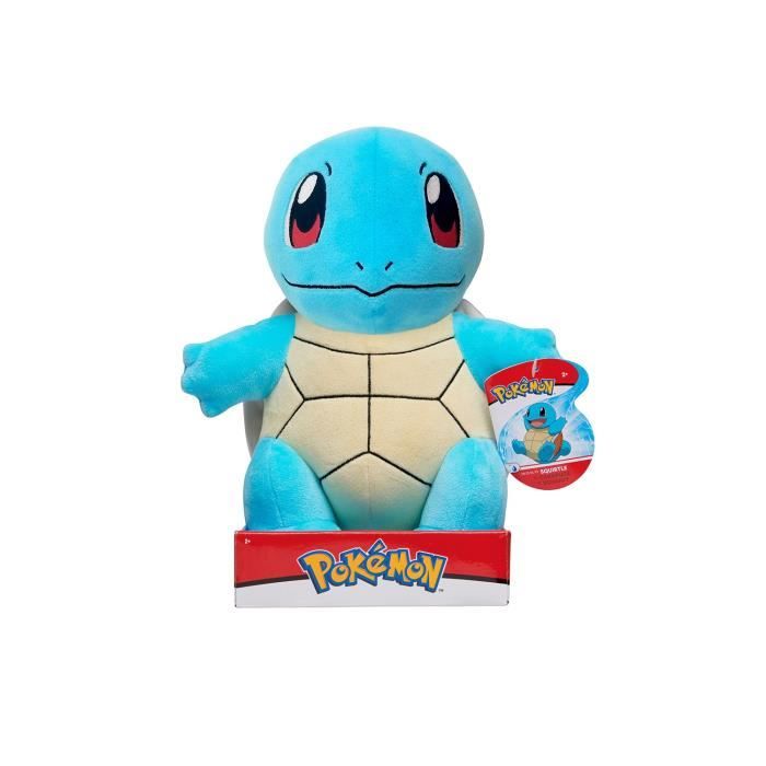 Peluche Carapuce (Squirtle) BANDAI - PokÈmon - 30 cm - Toute douce - JW0058