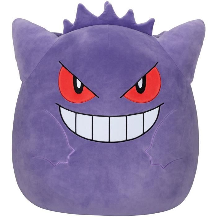 Plush - BANDAI - Pokémon - Squishmallows 50 cm - Ectoplasma (Gengar) - Large ultra-soft plush - Official Pokémon license