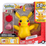 Figurine miniature - BANDAI - PokÈmon Pikachu interactif et ses accessoires - Jouet avec lumieres, sons et mouvements - JW3330