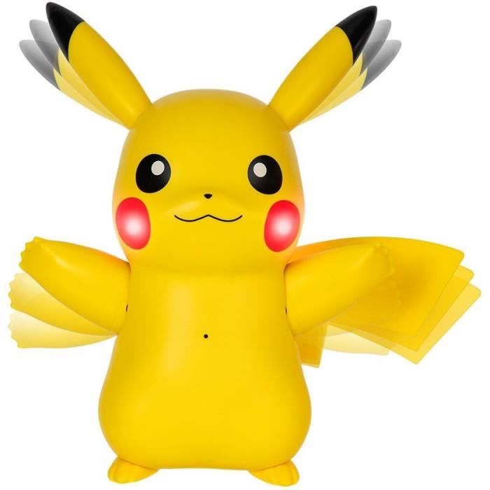 Figurine miniature - BANDAI - PokÈmon Pikachu interactif et ses accessoires - Jouet avec lumieres, sons et mouvements - JW3330