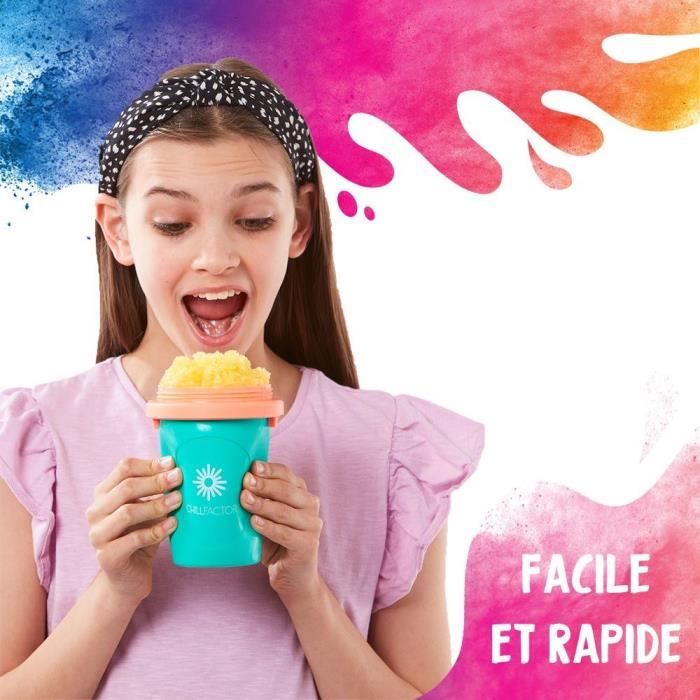 Mug a granité Chillfactor - Bandai - Couleur aléatoire Bleu, Rose ou Vert - fourni avec paille