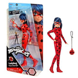 BANDAI - Miraculous Ladybug - PoupÈe mannequin 26 cm - Ladybug avec son tÈlÈphone - Nouveau costume effet vinyle - P50028