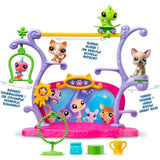 BANDAI - Littlest Pet Shop - Coffret Pets Got Talent - Ensemble de jeu avec 2 animaux, décor et accessoires - BF00558