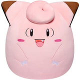 Peluche - BANDAI - PokÈmon - Squishmallows 50 cm - MÈlofÈe (Clefairy) - Grande peluche ultra-douce - Licence officielle PokÈmon