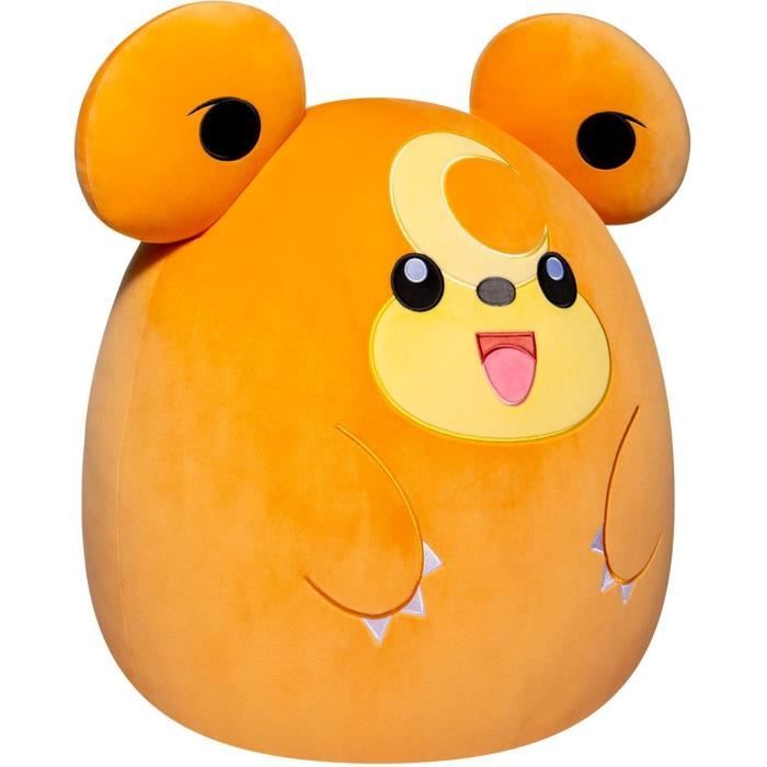 Peluche - BANDAI - PokÈmon - Squishmallows 50 cm - Teddiursa - Grande peluche ultra-douce - Licence officielle PokÈmon