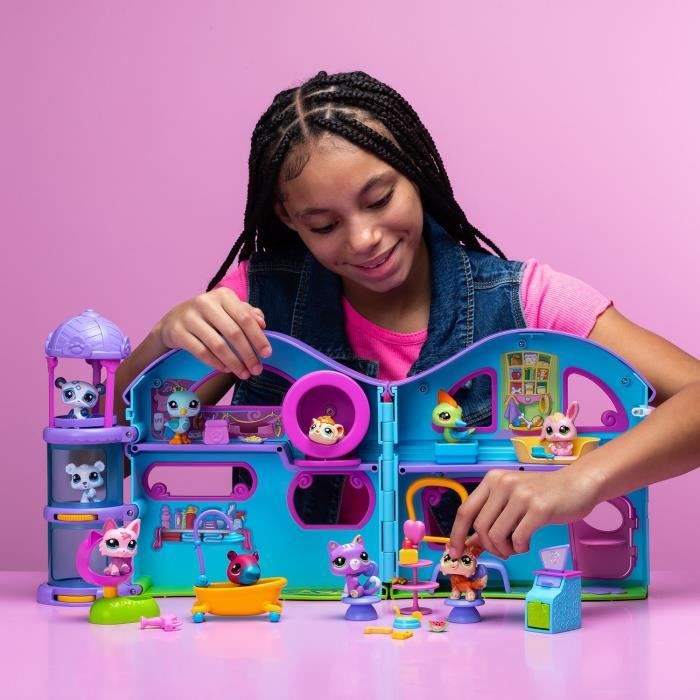 La Grande Maison - BANDAI - Littlest Pet Shop avec 3 pets dont 1 exclusif