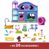 La Grande Maison - BANDAI - Littlest Pet Shop avec 3 pets dont 1 exclusif