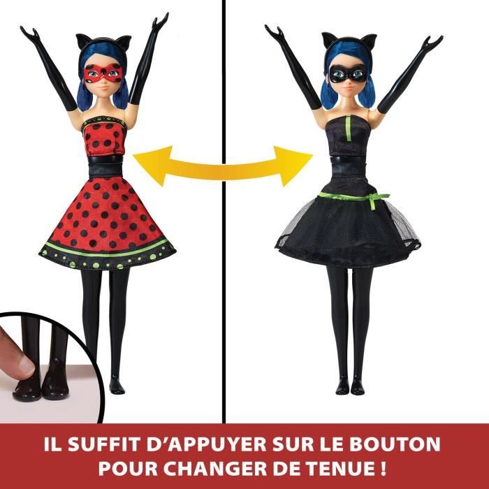 PoupÈe Ladybug Transformation - BANDAI - Miraculous 26 cm - Changement de tenue