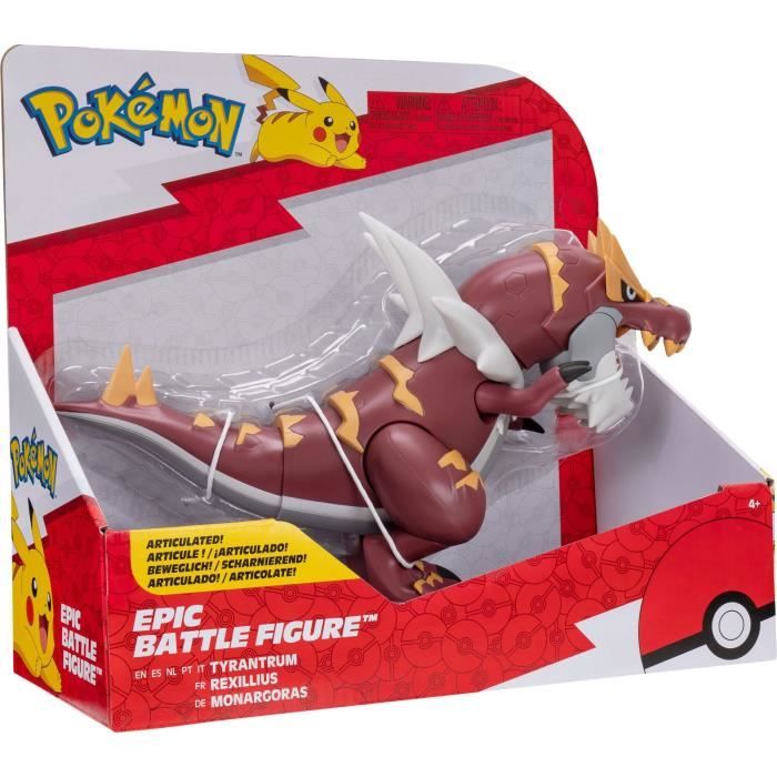 Figurine - BANDAI - PokÈmon lÈgendaires Rexilius - 30 cm, articulÈe, a l'Èchelle des dessins animÈs