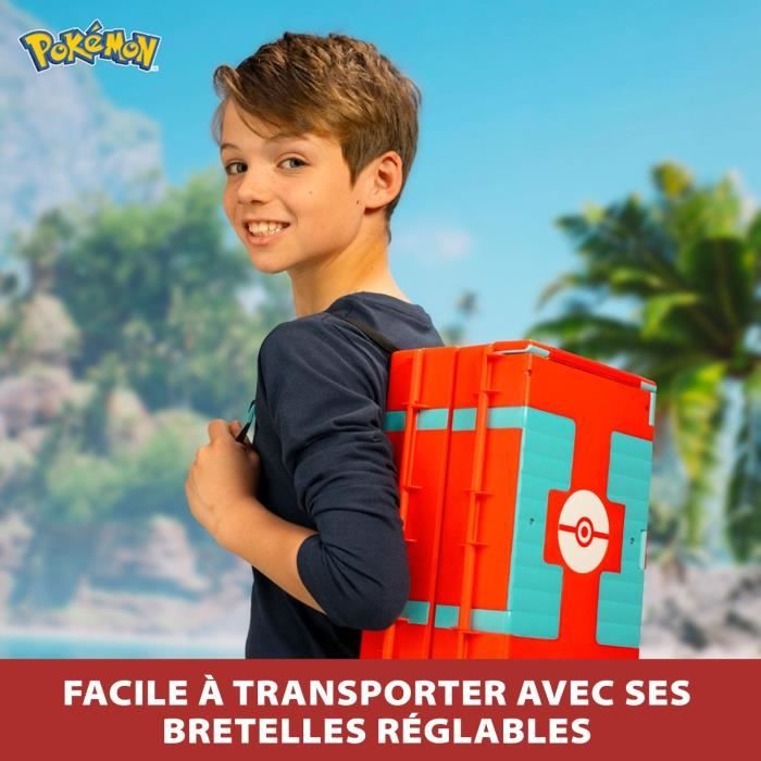 Sac a dos - BANDAI - PokÈmon du dresseur Theme Plage - S'ouvre et devient une super arene