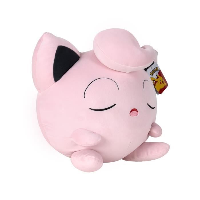 Peluche - BANDAI - PokÈmon Rondoudou (Jigglypuff) - 40 cm, douce et moelleuse