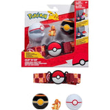 Ceinture - BANDAI - PokÈmon Clip ëN' Go - 1 ceinture, 2 PokÈ Balls et 1 figurine Salameche 5 cm