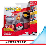 Ceinture - BANDAI - PokÈmon Clip ëN' Go - 1 ceinture, 2 PokÈ Balls et 1 figurine Salameche 5 cm