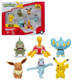 Pack 6 Figurines PokÈmon - BANDAI - JW3614 - 5 cm - Combats PokÈmon