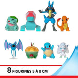 Pack 8 Figurines PokÈmon - BANDAI - JW3063 - Multicolore - Battle PokÈmon