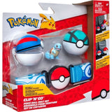 Ceinture - BANDAI - PokÈmon Clip ëN' Go - 1 ceinture, 2 PokÈ Balls et 1 figurine Carapuce 5 cm