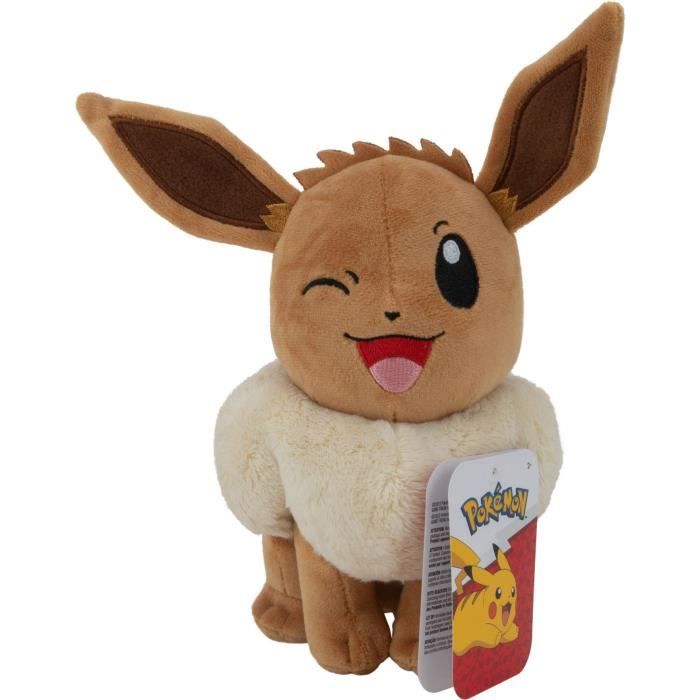 Peluche - BANDAI - PokÈmon Evoli - 20 cm, pure douceur et tendresse