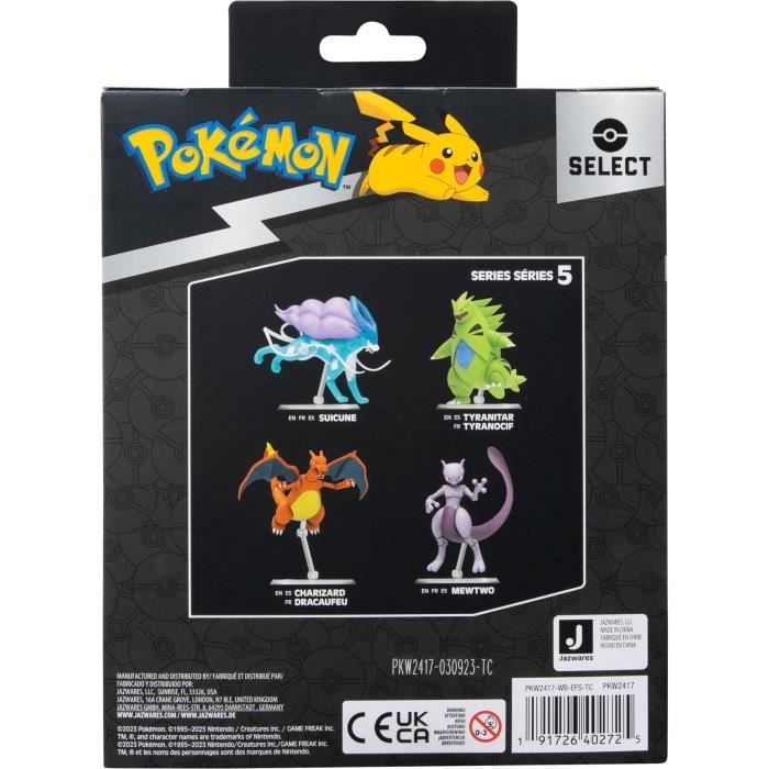 Figurine - BANDAI - PokÈmon Mewtwo - 12 cm, ultra articulÈe et tres dÈtaillÈe