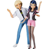 Pack de 2 Poupées - BANDAI - Miraculous - P50377 - Marinette & Adrien -  26 cm