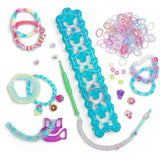 Coffret fabrication automatique de bracelets élastiques - BANDAI - Rainbow Loom Boutique - Contient 4000 Élastiques, Beadmojis...