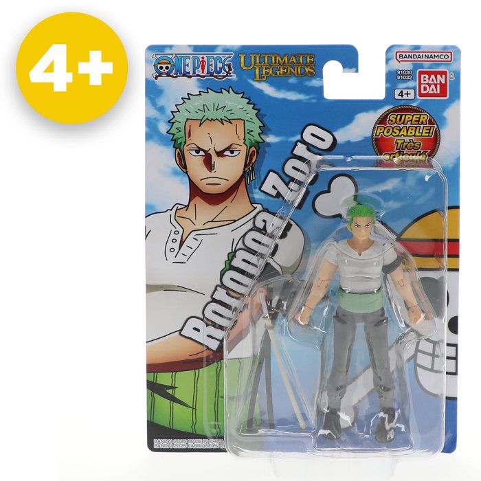 Figurine articulée Ultimate Legends -  BANDAI - One Piece -  Roronoa Zoro - 12 cm