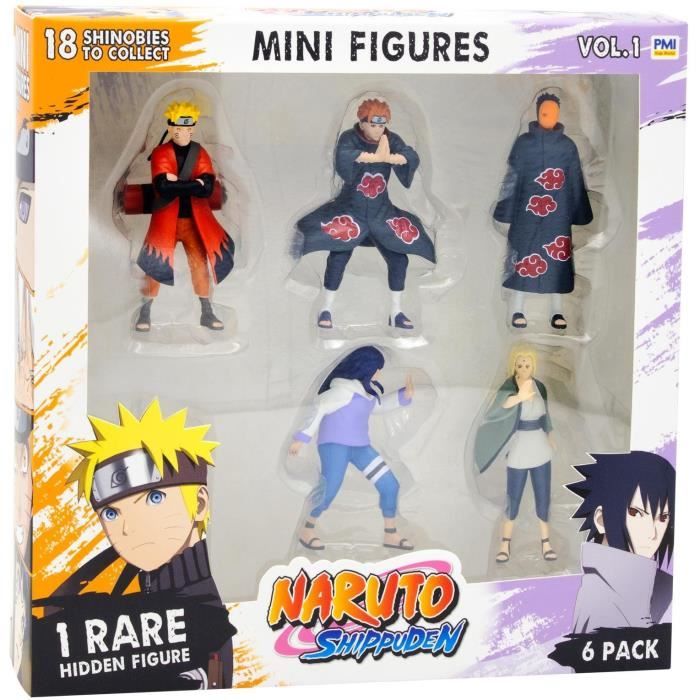 Pack de 6 figurines - BANDAI - Naruto Shippuden - PMN2060 - 7 cm