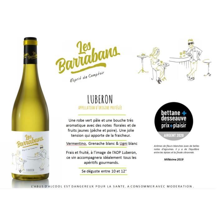 Les Barrabans 2024 Luberon - Vin blanc de la Vallée du Rhône