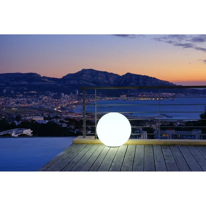 LUMISKY - Boule lumineuse filaire pour extérieur LED - blanc BOBBY - Ř60cm culot E27