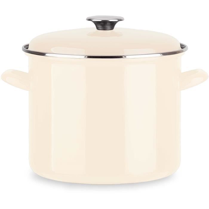 Traiteur - BAUMALU - Tous feux dont induction - Émail 26 x 20 cm - Coloris ivoire