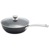Batterie de cuisine - Tous feux dont induction - Baumalu - Aluminium forgé - Anti-adhésif - 4 pieces - Noir